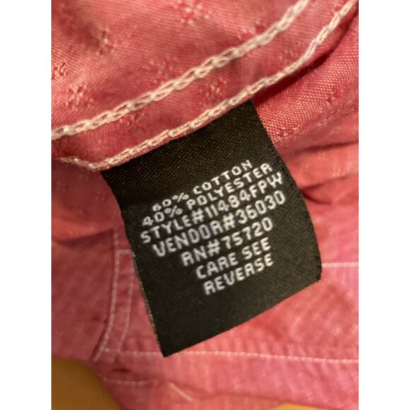 BKE Tailored Fit XL Mens Cotton Blend Long Sleeve Pearl Snap Western Shirt - Picture 13 of 13